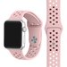 Curea iUni compatibila cu Apple Watch 1/2/3/4/5/6/7, 42mm, Silicon Sport, Soft Pink